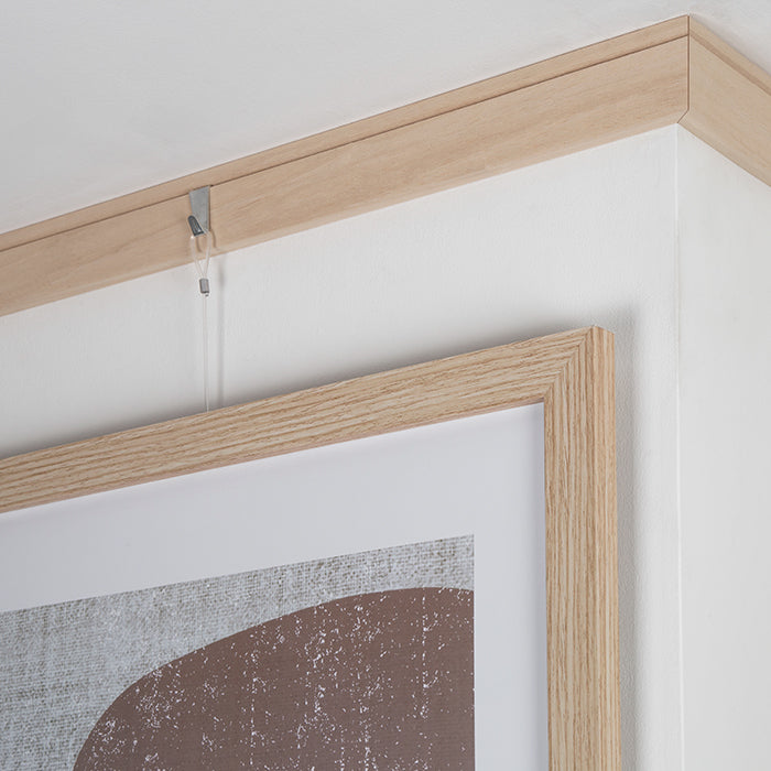 STAS Riva Holzschienen aus Ayous-Holz, FSC-zertifiziert, ideal zum Überstreichen. Montage: Wand, Decke.