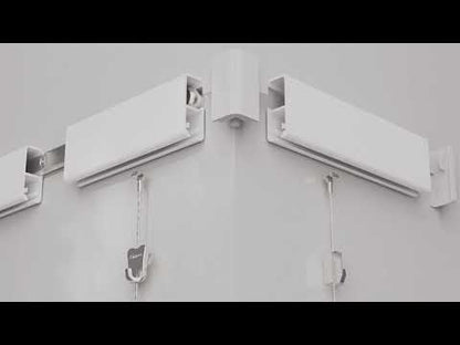 STAS Cliprail Pro 200 cm in Weiß und Aluminium erhältlich.