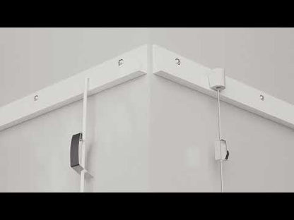 STAS J-Rail 300 cm, perfekt für flexibles Bildaufhängen. Weiß/Alu verfügbar.