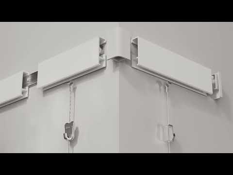 STAS Cliprail 150 cm mit einfachem Montagesystem: Schienenclip und Schraube inklusive.