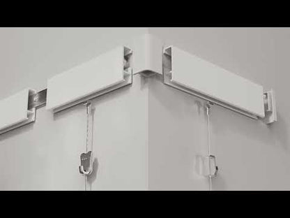 STAS Cliprail 150 cm mit einfachem Montagesystem: Schienenclip und Schraube inklusive.