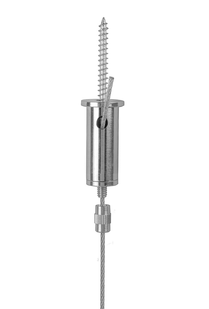 STAS Aufhängeset mit Schlaufe, verstellbar: Hält bis 25 kg, 1,5 mm Drahtseil, Länge 2 Meter.