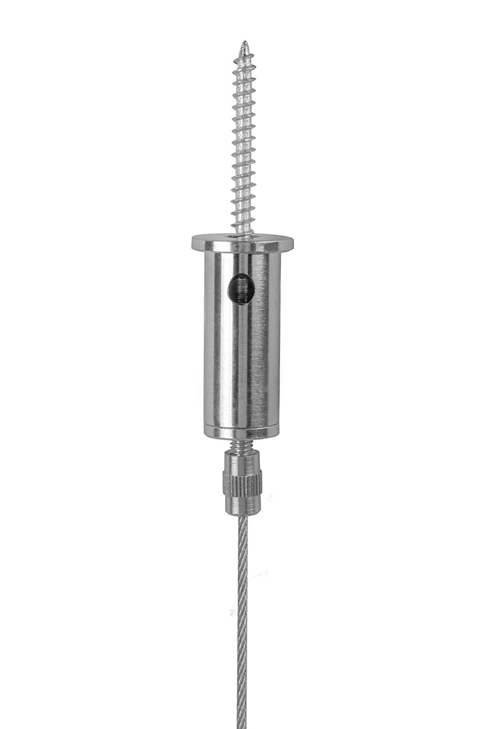 STAS Aufhängeset: Deckenhalterung, einstellbare Höhe, Schlaufe für Rohre, Belastung max. 25 kg.