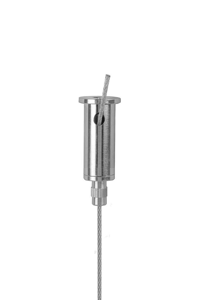 STAS Aufhängeset hat ein 1,5 mm Drahtseil, verstellbare Deckenmontage, für Lasten bis 25 kg.