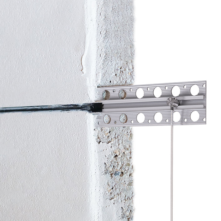 STAS Plasterrail 200cm: Die perfekte Gipsschiene für unsichtbares Aufhängen