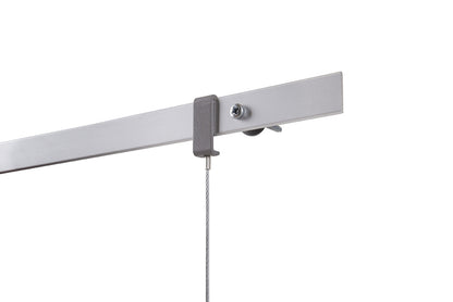 STAS Evoluon 200cm alu: Aluminium-Schiene für gebogene und wellige Wände.