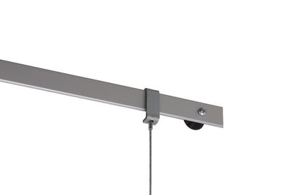 STAS Evoluon 200cm alu: Anpassbare Aluminiumschiene für kreative Wandgestaltungen.