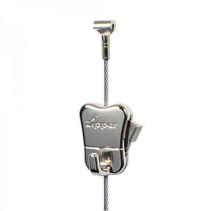 STAS Zipper Hook: Sicherer Halt für Kunstwerke an Schienen.